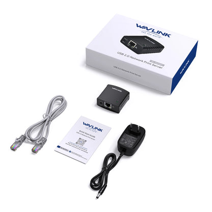 Wavlink USB 2,0 LRP Teilen ein LAN Ethernet Vernetzung Drucker Power Adapter USB HUB 100Mbps netzwerk druck server UNS