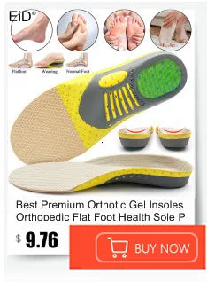 EiD Silicon Gel Insoles Foot Care for Plantar Fasciitis orthopedic Massaging Shoe Inserts Shock Absorption Shoe pad Unisex