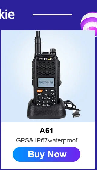 Retevis RT3S Walkie Talkie DMR Радио UHF VHF Цифровая любительская радиостанция 5 Вт Дальнего действия Любительские радиостанции Рации Профессиональный GPS