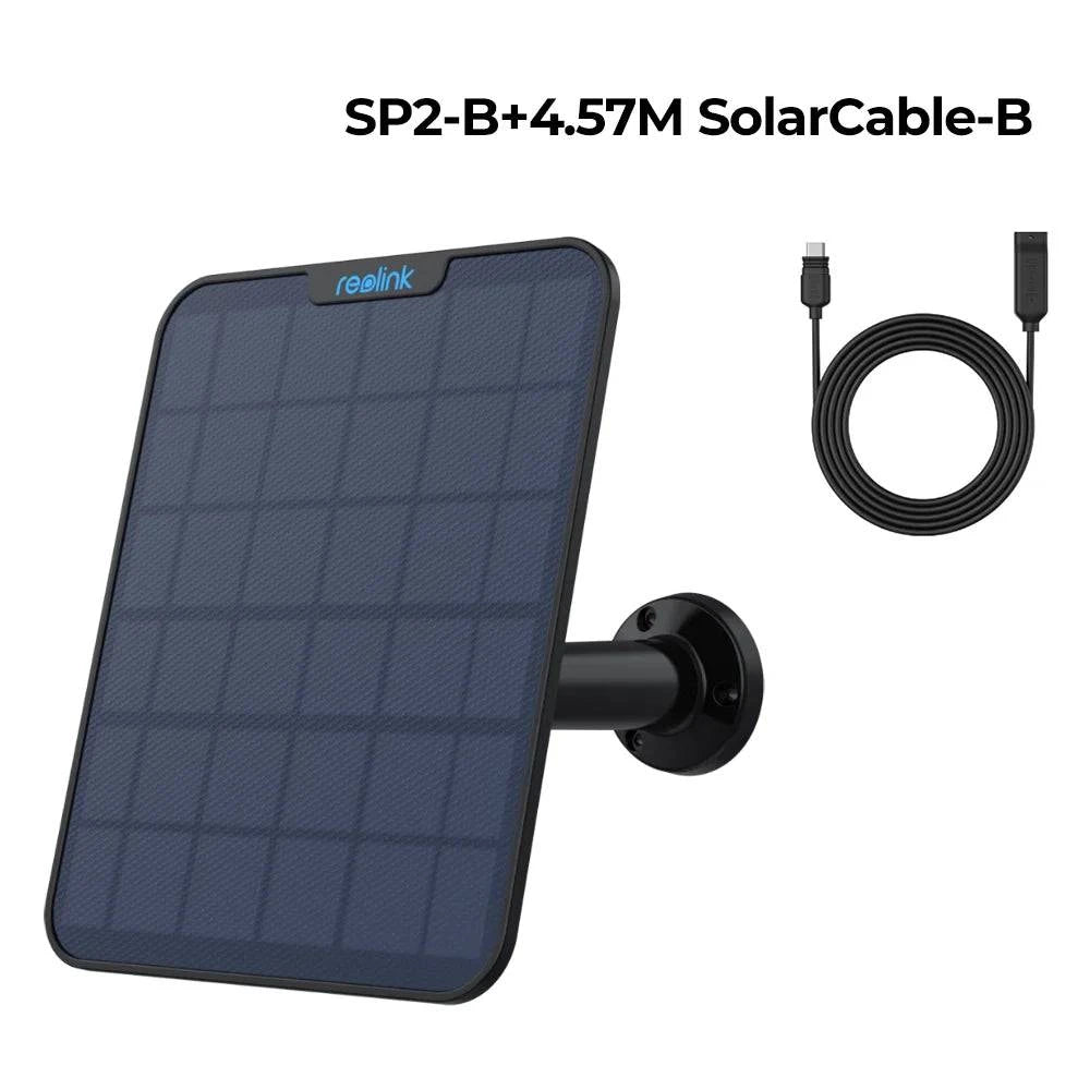 Reolink Solar Panel with 4m cable for Reolink rechargeable battery cameras Solar Panel for Argus 3 Pro/Argus PT/Trackmix/Duo 2 - Property & Safety Tradings