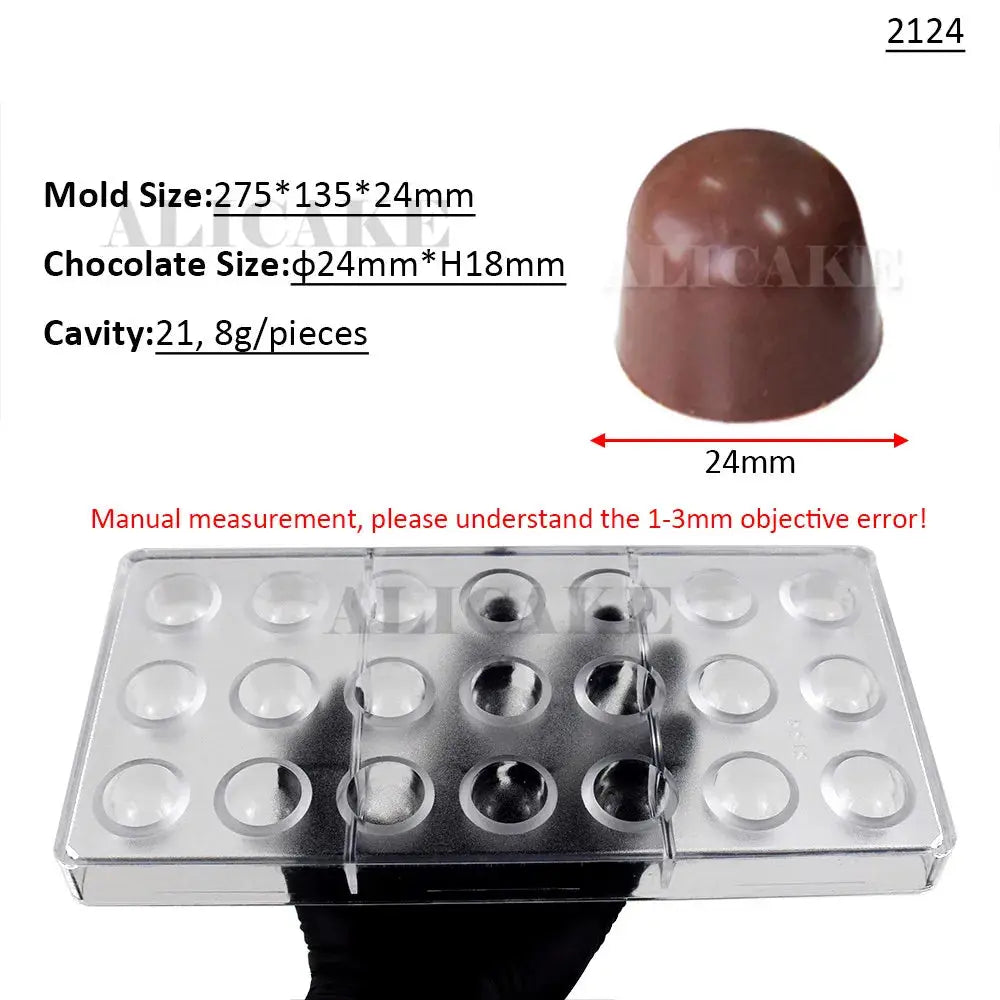 Polycarbonate Chocolate Molds for Chocolate Professional Baking Candy Bonbons Bar Acrylic Mould Confectionery Bakery Utensils - Property & Safety Tradings