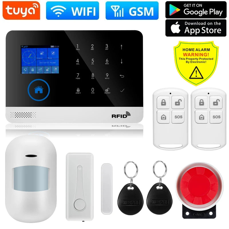 DIY W2B PG103 Alarm Sensor for Home Burglar Security 433MHz WiFi GSM Alarm System Wireless Tuya Smart House App Control - PST PS Tradings