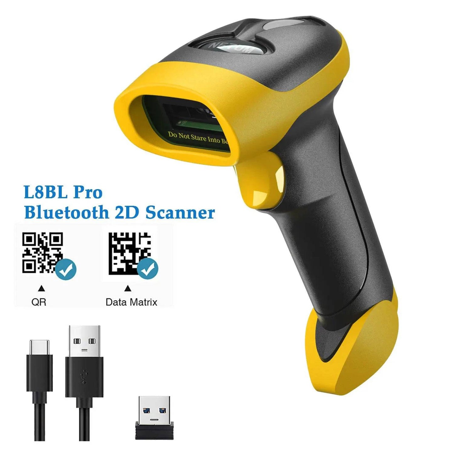 NETUM NT-1698W Handheld Wirelress Barcode Scanner AND NT-1228BL Bluetooth 1D/2D QR Bar Code Reader PDF417 for IOS Android IPAD - PST PS Tradings