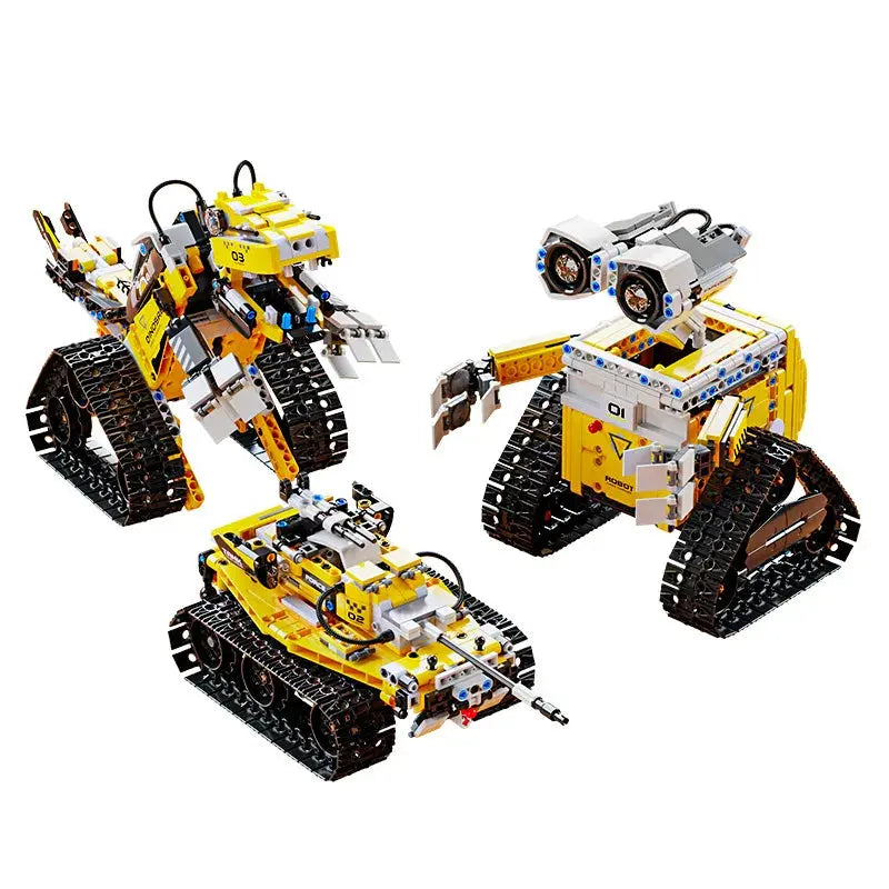 3IN1 City Technical RC Car Robot Excavator Racing Car Building Blocks Remote Control Excavator Truck Bricks Gift Toys for Boys - Property & Safety Tradings