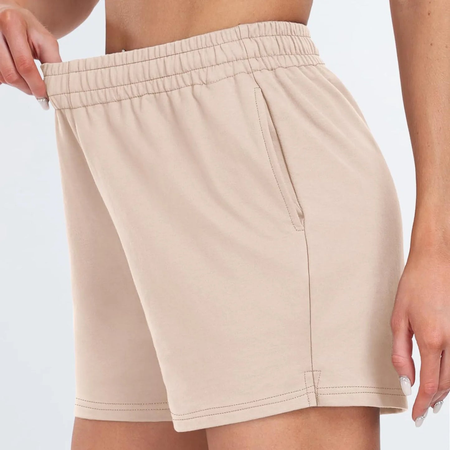 Women's Shorts Casual Summer Comfy Elastic High Waist Running Shorts With Pockets Shorts for Women Women's Shorts Summer Shorts - PST PS Tradings