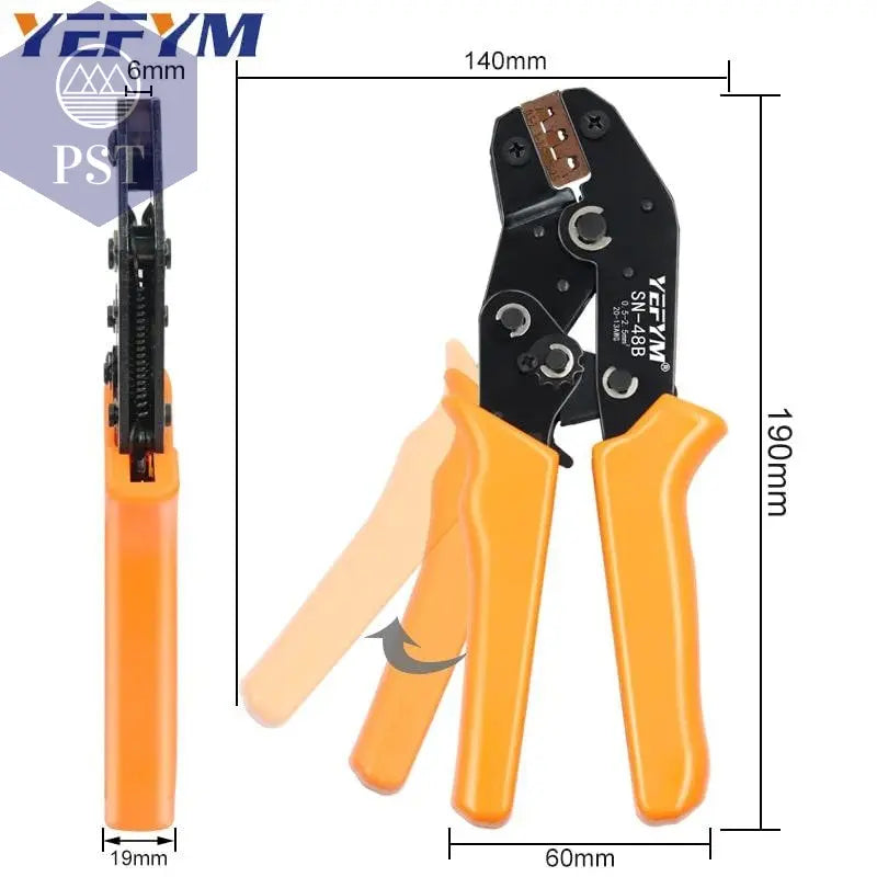 SN-48B SN-2 Wire Crimping Pliers 0.5-2.5mm2 20-13AWG for Box TAB 2.8 4.8 6.3 SM2.5 XH2.54 Terminals Sets Electrical Hand Tools       PST PS Tradings