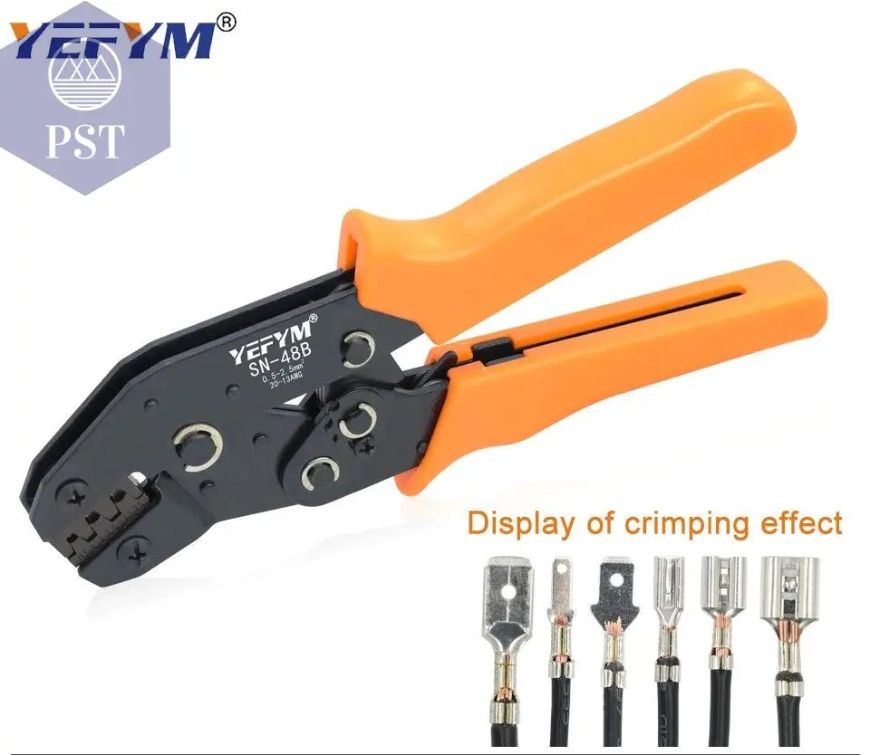 SN-48B SN-2 Wire Crimping Pliers 0.5-2.5mm2 20-13AWG for Box TAB 2.8 4.8 6.3 SM2.5 XH2.54 Terminals Sets Electrical Hand Tools       PST PS Tradings