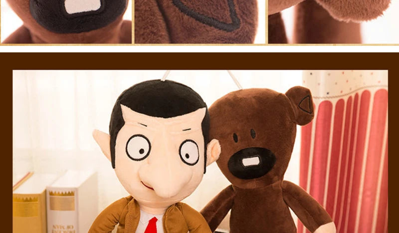 Fun Mr Bean Teddy Bear Plush Toy Comedy Cartoon Movie Figure Cute Animal Baby Stuffed Doll Mini Pillow Decor Soft Children Gifts