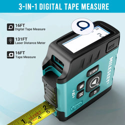 Mileseey Tragbare Laser-distanzmessgerät 60 M Laser-entfernungsmesser high-präzision Digitale trena laser band palette finder messen werkzeug