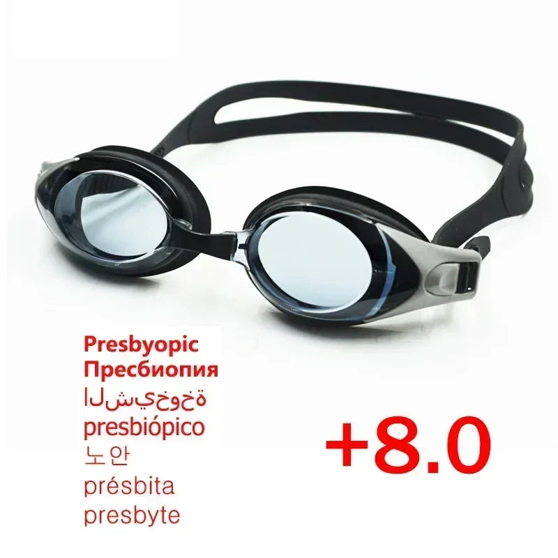 Hyperopia Swimming Goggles Glasses with Anti-fog Spray  for Children and Adult Reading Presbyopic Presbyopia Set - PST PS Tradings