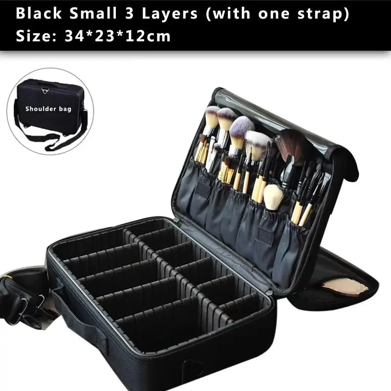 High Quality Make Up Bag Professional Makeup Case Makeup Organizer Bolso Mujer Cosmetic Case Large Capacity Storage Bag - Property & Safety Tradings