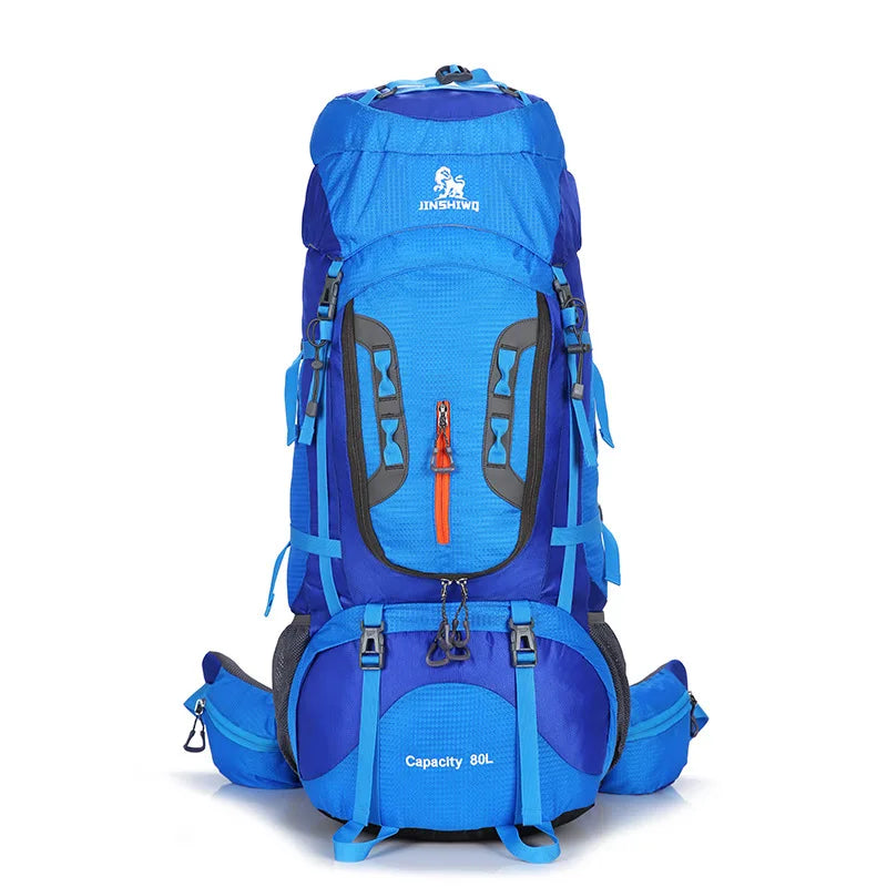 80L Camping Wandern Rucksäcke Große Außen Tasche Rucksack Nylon superlight Sport Reisetasche Aluminium legierung unterstützung 1,65 kg