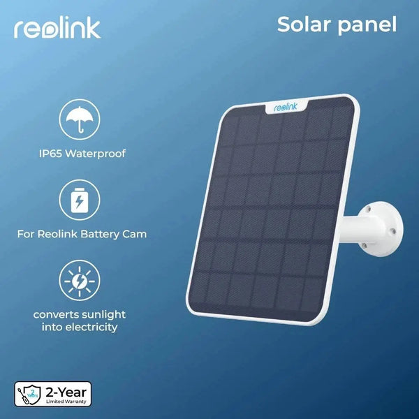 Reolink Solar Panel with 4m cable for Reolink rechargeable battery cameras Solar Panel for Argus 3 Pro/Argus PT/Trackmix/Duo 2 - Property & Safety Tradings