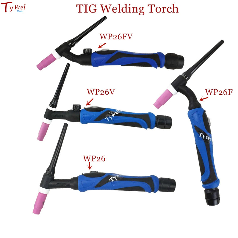 200A TIG Welding Torch WP26 WP26F WP26V WP26FV GTAW Argon Air Cooled Gas Valve Remote Control Gas Tungsten Arc Welding Gun