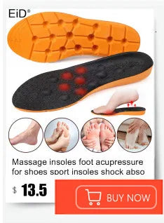 EiD Silicon Gel Insoles Foot Care for Plantar Fasciitis orthopedic Massaging Shoe Inserts Shock Absorption Shoe pad Unisex