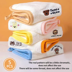 5PC Baby towel super soft newborn baby face towel Children's handkerchief kindergarten face towel hand towel small towel - PST PS Tradings