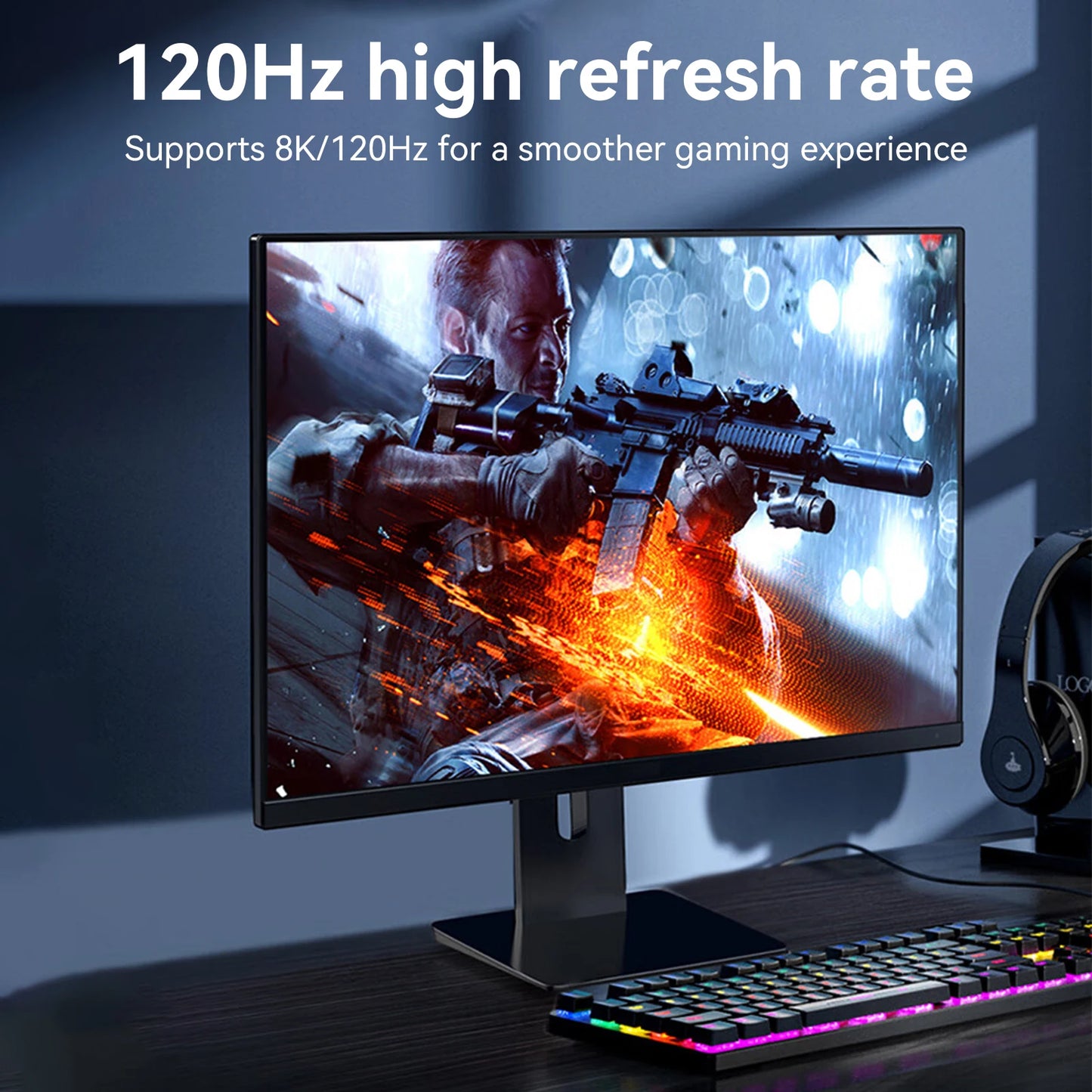 16K DP 2.1 8K@120Hz 4K@240Hz 80Gbps HDR Video Audio Displayport Kabel Display Port für Laptop TV Xbox Projektor Gaming Monitor