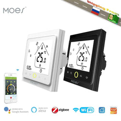 MOES WiFi Water/Electric Floor Heating Thermostat Gas Boiler Temperature Controller Smart Alexa tuya Google Voice zigbee Control - Property & Safety Tradings