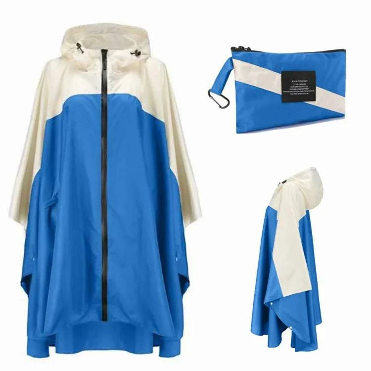 Women Men Poncho Raincoat Waterproof Tent Cover Wear Outdoors Hiking Biker Rain Coat Jacket Zip Cloak Capa De Chuva - Property & Safety Tradings