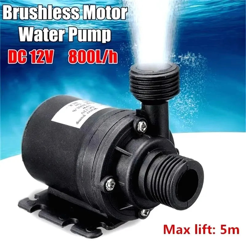 Ultra Quiet Water Pump Mini DC12V/24V Brushless Motor Submersible Aquarium Water Pump Adapter Pond Fountain For Fish Tank Garden - PST PS Tradings