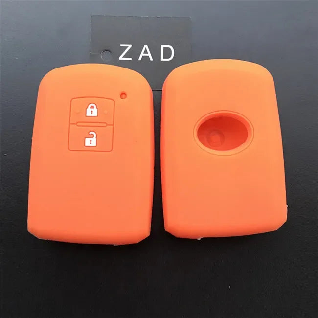 Silicone Rubber Car Key Cover Case Bag Holder Shell for Toyota Camry RAV4 Yaris 2018 Avalon Auris 2 Buttons Smart Car Key - PST PS Tradings