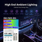 Universal Car Ambient Light Kit With Wireless APP Control 256 RGB Dream Color and 55 Preset Modes LED Neon Footlight Accessories - Property & Safety Tradings