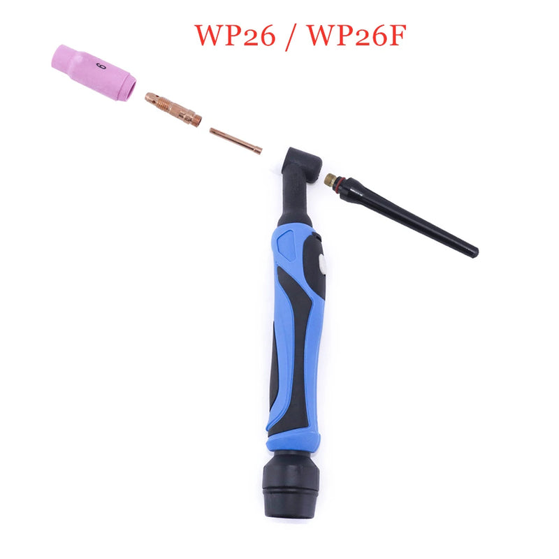 200A TIG Welding Torch WP26 WP26F WP26V WP26FV GTAW Argon Air Cooled Gas Valve Remote Control Gas Tungsten Arc Welding Gun