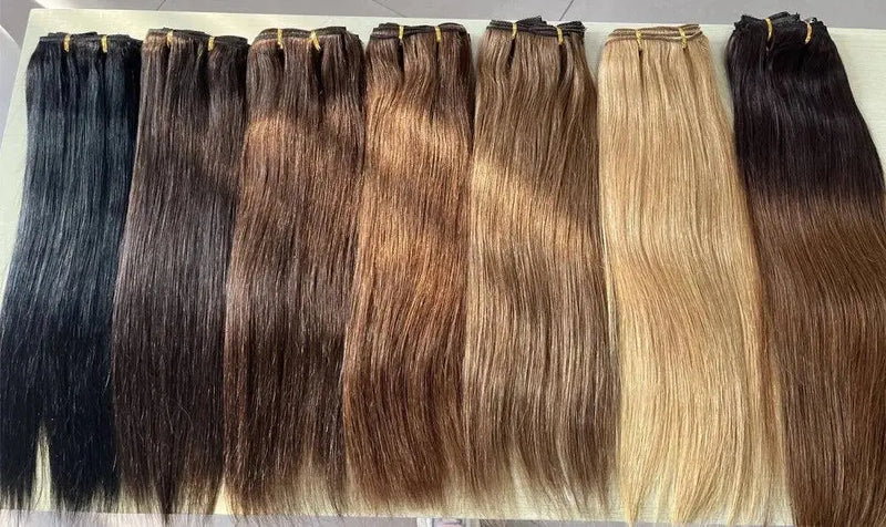 Doreen 160G 200G 240G Volume Series Brazilian Machine Remy Straight Clip In Human Hair Extensions  Full Head 10Pcs 16 to 24 Inch - Property & Safety Tradings