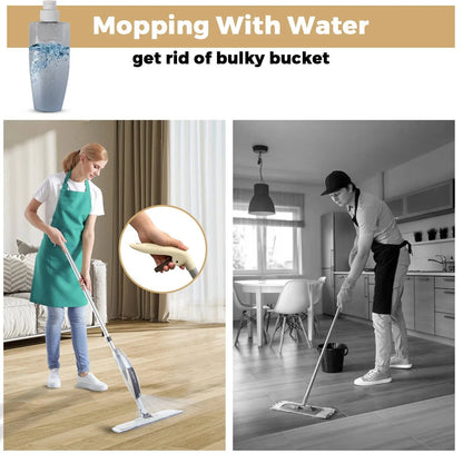 Spray Floor Mop with Reusable Microfiber Pads 360 Degree Handle Mop for Home Kitchen Laminate Wood Ceramic Tiles Floor Cleaning - PST PS Tradings