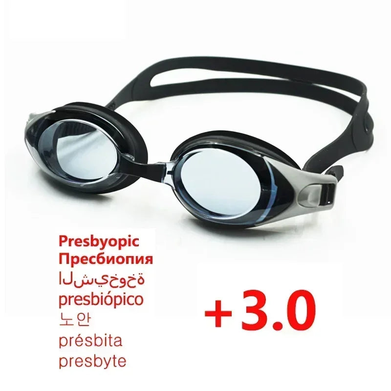 Hyperopia Swimming Goggles Glasses with Anti-fog Spray  for Children and Adult Reading Presbyopic Presbyopia Set - PST PS Tradings