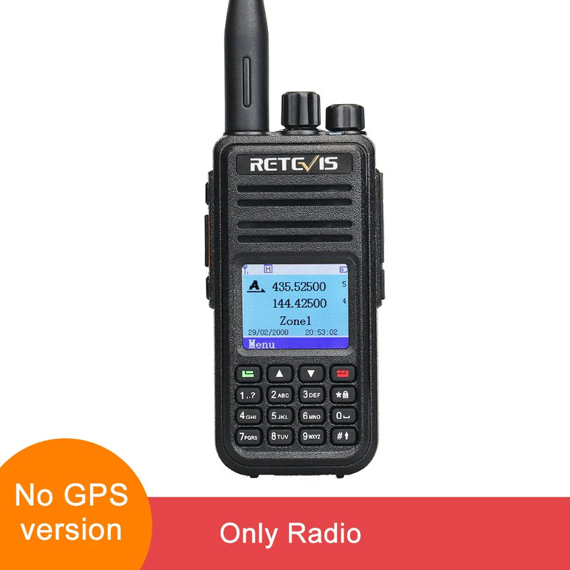 Retevis RT3S Walkie Talkie DMR Радио UHF VHF Цифровая любительская радиостанция 5 Вт Дальнего действия Любительские радиостанции Рации Профессиональный GPS