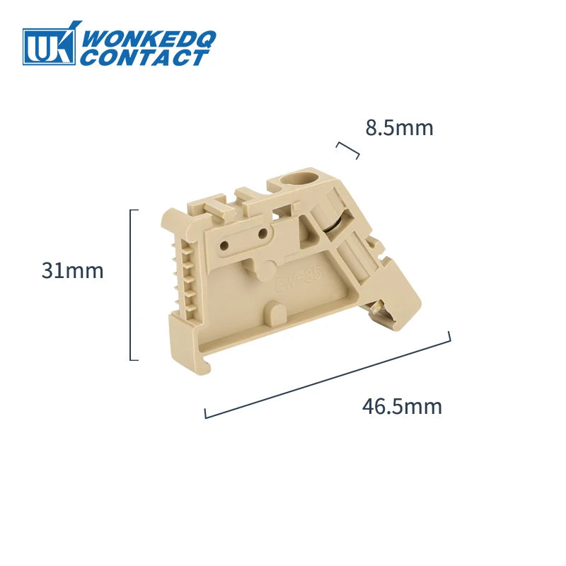 End Bracket Stop For NS35 DIN Rail Terminal Block E/UK E/UK2 EW35 WKF35 249-117 End Clamp For Universal Connector Marker Holder - PST PS Tradings