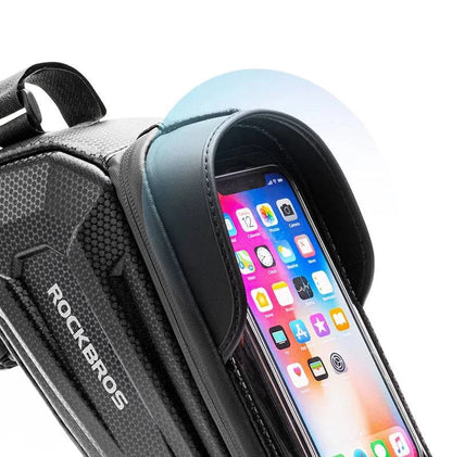 ROCKBROS Bicycle Bag Waterproof Touch Screen Cycling Bag Top Front Tube Frame MTB Road Bike Bag 6.5 Phone Case Bike Accessories - Property & Safety Tradings