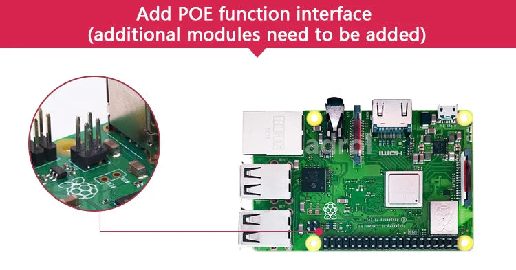 Original Raspberry Pi 3 Model B /3B+ Plus BCM2837 1.2G ,Raspberry Pi 3 B+ with 2.4G & 5G WIFI 4.2 Bluetooth and PoE