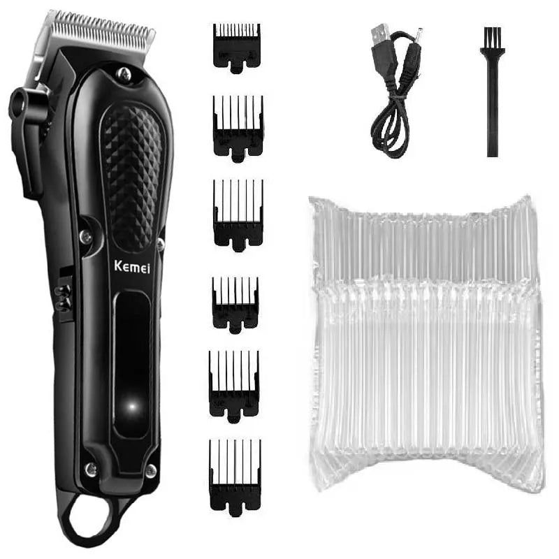 Kemei Professional hair clipper cordless hair trimmer beard for men electric hair cutting kit rechargeable haircut machine - PST PS Tradings