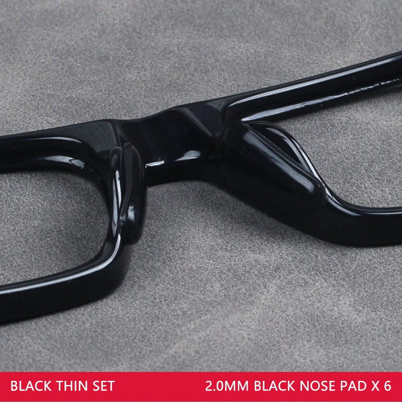 COLOUR_MAX 6Pairs Soft Silicone Nose Pad For Glasses Non-slip Eyeglasses Sunglass black white Nose Pad