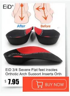 EiD Silicon Gel Insoles Foot Care for Plantar Fasciitis orthopedic Massaging Shoe Inserts Shock Absorption Shoe pad Unisex