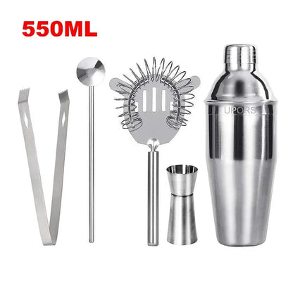 UPORS 550ML/750ML Cocktail Shaker Mixer Edelstahl Wein Martini Boston Shaker Für Bartender Trinken Party Bar werkzeuge