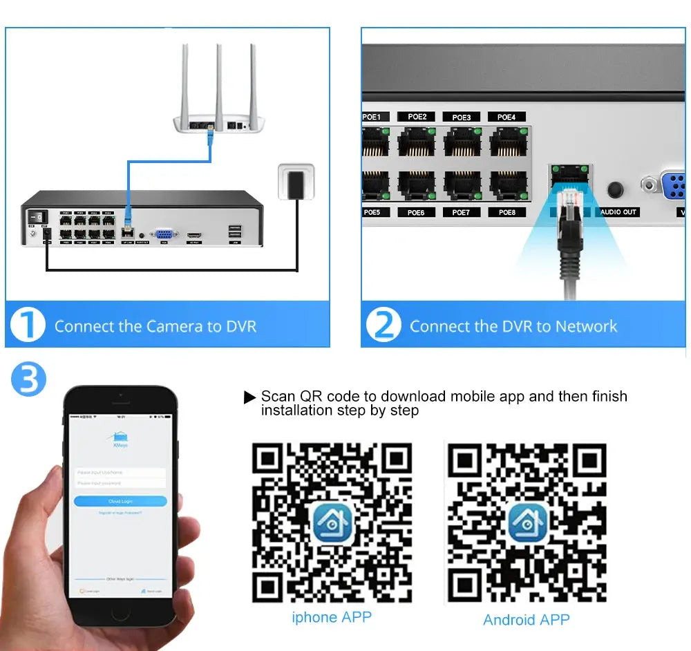 MISECU H.265 4CH 8CH 1080P 5MP 8MP 4K Ultra HD POE NVR  Network Face Detection Video Recorder For Security POE IP Camera ONVIF - Property & Safety Tradings