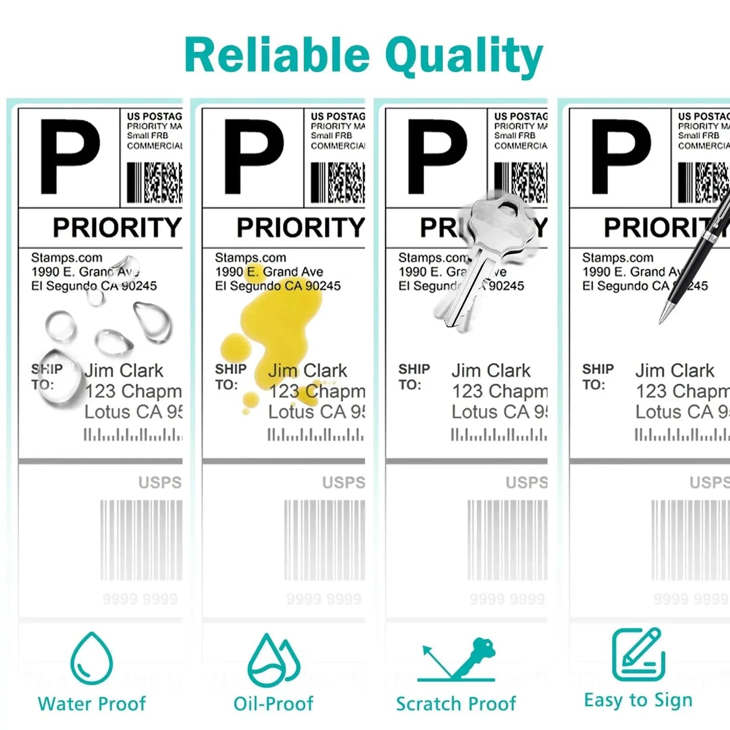 Shipping Labels 4x6",Direct Thermal Labels Compatible with Label Printer ,Roll Mailing Label Easy to Tear Commercial Grade 325 - Property & Safety Tradings