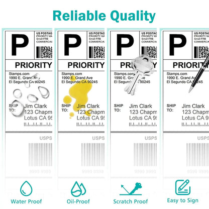 Shipping Labels 4x6",Direct Thermal Labels Compatible with Label Printer ,Roll Mailing Label Easy to Tear Commercial Grade 325 - Property & Safety Tradings