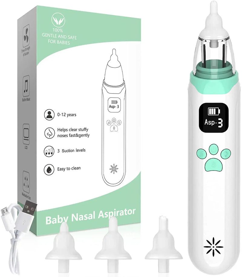 Electric Baby Nasal Vacuum Cleaner Infant Nasal Aspirator Newborn Hygiene Kit Mucus Runny Nose Inhaler Kids Healthy Care Stuff - PST PS Tradings