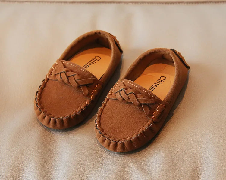 JGVIKOTO Boys Girls Shoes Fashion Soft Kids Loafers Children Flats Casual Boat Shoes Children's Wedding Moccasins Leather Shoes - PST PS Tradings