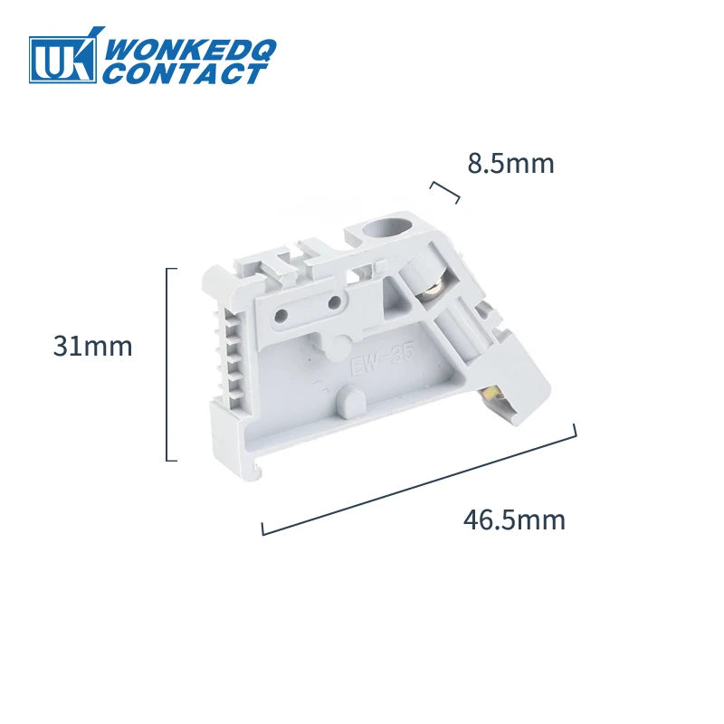 End Bracket Stop For NS35 DIN Rail Terminal Block E/UK E/UK2 EW35 WKF35 249-117 End Clamp For Universal Connector Marker Holder - PST PS Tradings