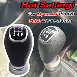 5 6 Speed Gear Shift Knob Shifter Lever Stick Ball For Hyundai I10 I20 Car Interior Replacement Accessories 43711-B4020 Parts - Property & Safety Tradings