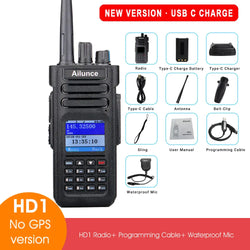 Ailunce HD1 DMR Digitales Walkie-Talkie, Amateurfunk, große Reichweite, Zwei-Wege-Radio, Walkie-Talkie, GPS, VHF, UHF, Dualband-Transceiver