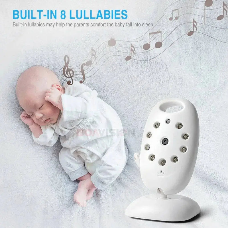 VB601 Video Baby Monitor Wireless 2.0'' LCD Babysitter 2 Way Talk Night Vision Temperature Security Nanny Camera 8 Lullabies - Property & Safety Tradings