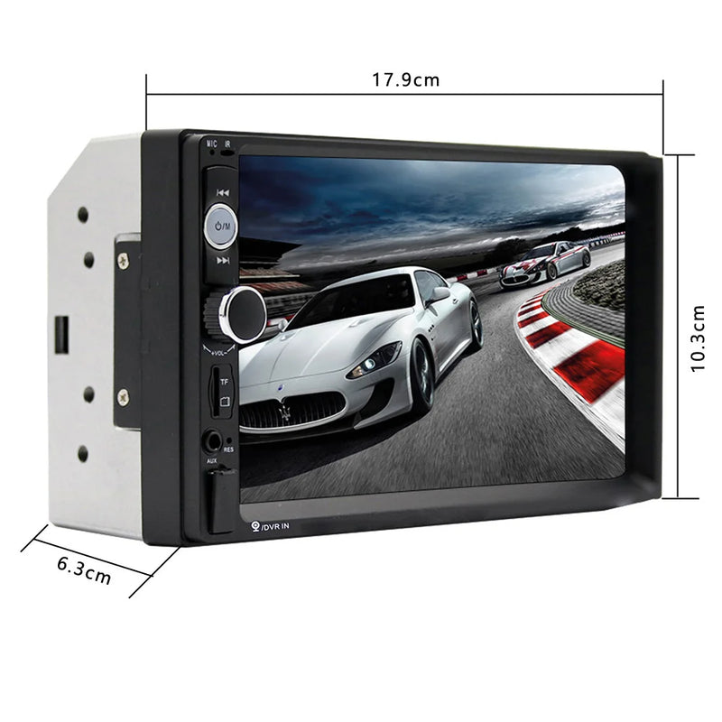 Podofo 2 Din Car Radio 7" Bluetooth Stereo 2din Video Multimedia Player Autoradio Touch Screen Auto Radio For Universal VW Kia - PST PS Tradings