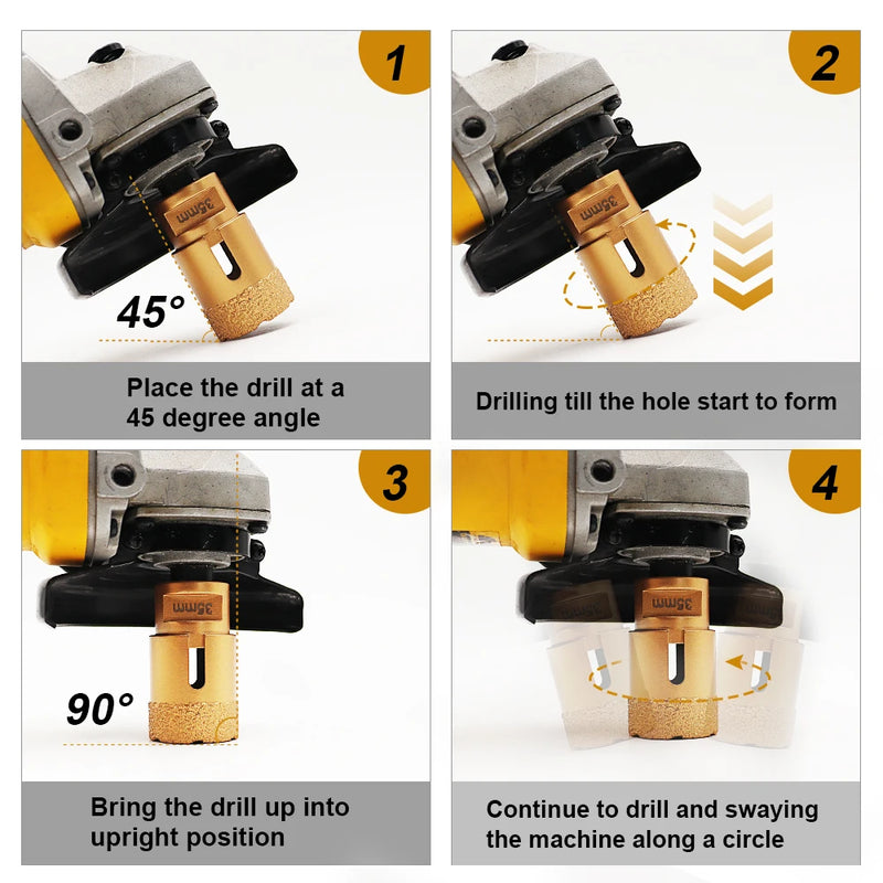 SHDIATOOL 1pc Diamond Drilling Crown Core Bits Ceramic Tile M14 Thread Hole Saw Marble Porcelain Stoneware Drill Bit Dia6-115mm