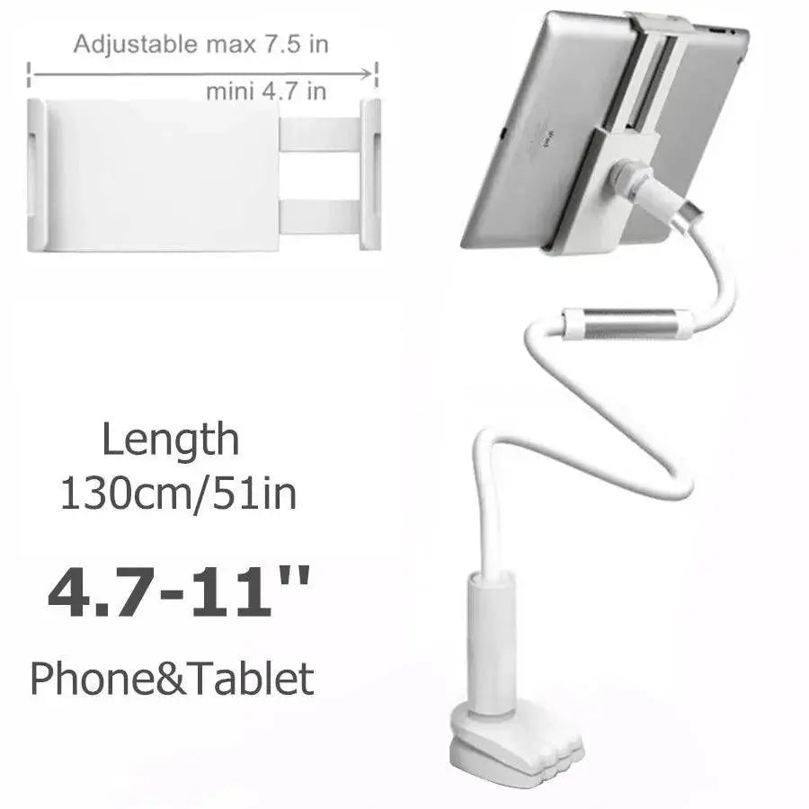 Flexible Long Arm Tablet Stand Holder for Bed Desk 5-11’’ Phone Tablet Support for Xiaomi Huawei Samsung Teclast IPad Tab Stand - Property & Safety Tradings